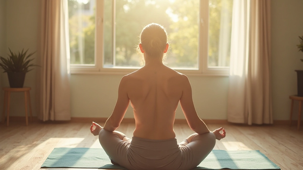 Professionelles Foto einer Person, die am Abend entspannt in einem gemütlichen Lesesessel sitzt und reflektiert, mit warmem Lampenlicht und Tagebuch