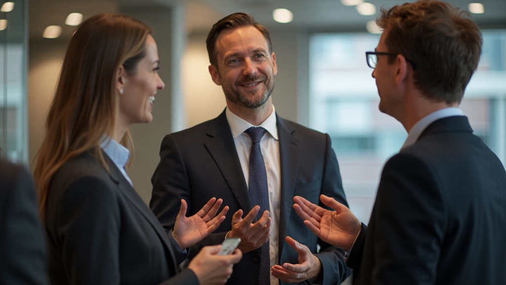 Professionelles Foto von Personen bei Netzwerk-Veranstaltung mit konstruktivem Austausch