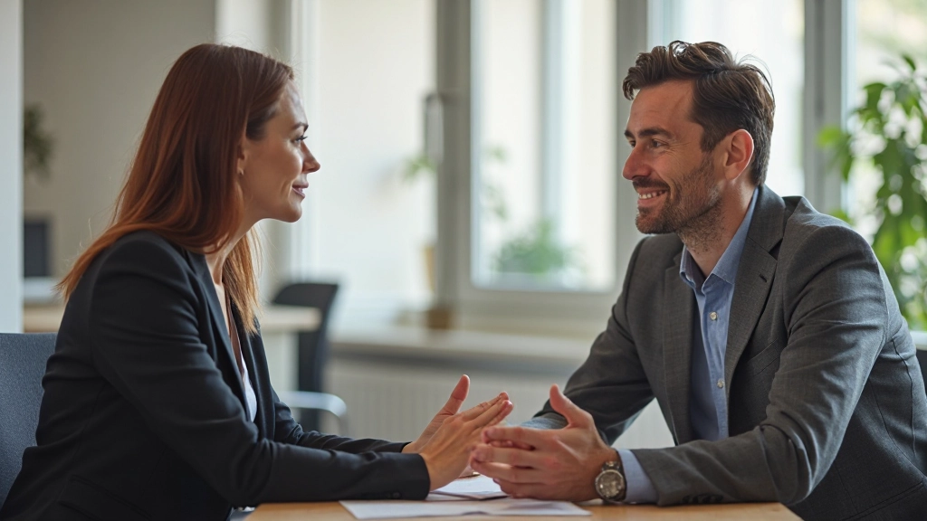 Person bei persönlichem Coaching-Gespräch zur Überwindung mentaler Blockaden